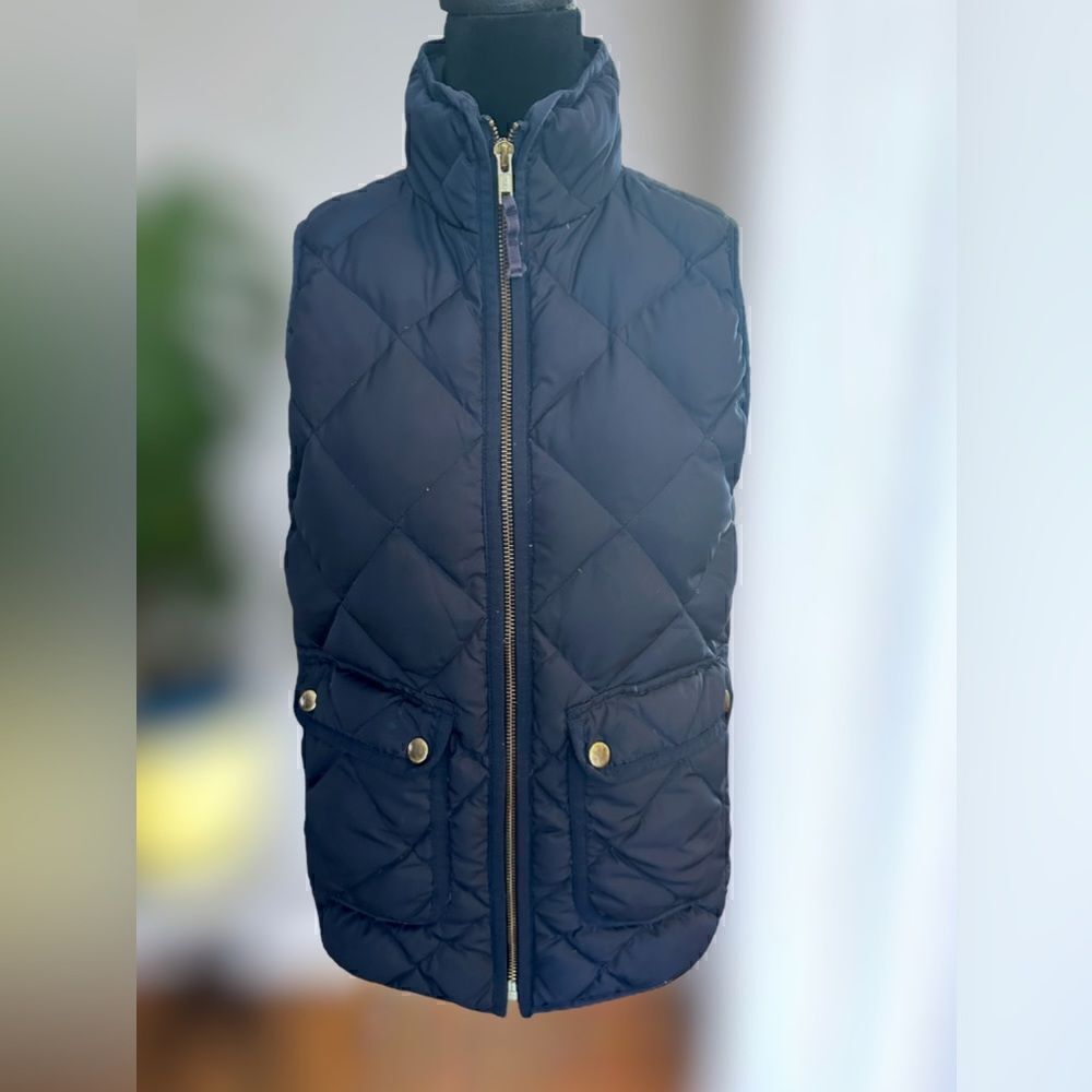 J. Crew Excursion Quilted Down Vest Size XXS - Picture 3 of 14
